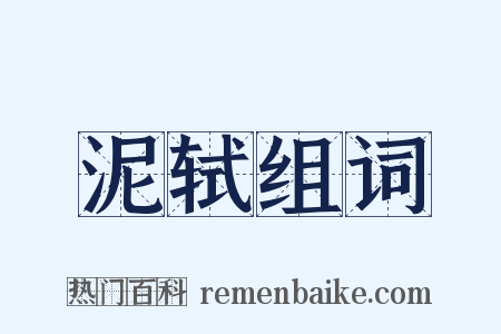 泥轼组词是什么意思的图片